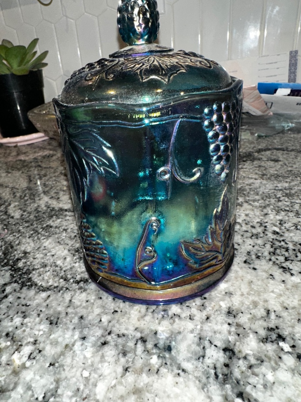 Indiana glass canister